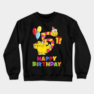 5th Birthday Party 5 Year Old Five Years Crewneck Sweatshirt